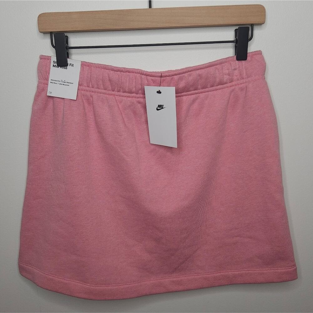 Nike Women's sportswear Club Fleece Skirt Mini Skirt in Soft Pink NWT - Picture 13 of 13